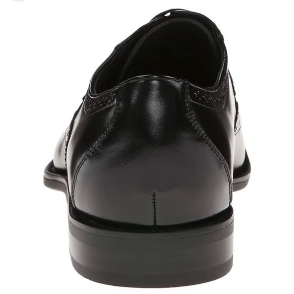 Stacy Adams Garrison Black Wingtip Oxford Shoes Size 10 - Picture 3 of 9